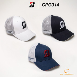 Bridgestone หมวก CPG314 Mens Golf Tour Cap (Pro Model Half Mesh)