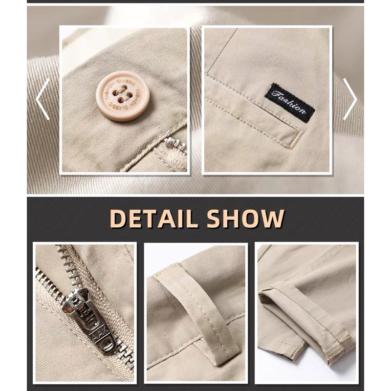 กางเกงขายาวชิโน่ ผ้ายืด ทรงกระบอกเล็ก (Slim-fit)