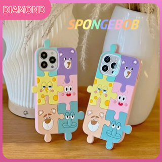 💲คูปองเคลม💲เคสไอโ case for iphone 11 12 ปริศนาที่รัก ๆ เคส 14 13 12 11 pro max วัสดุซิลิโคน ทนทาน ป้องกันการตก