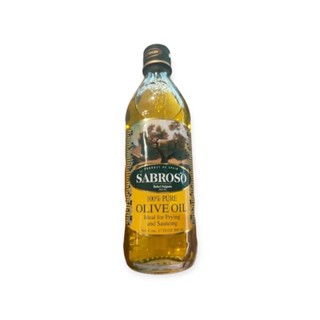 Sabroso Extra 100%Pure  Olive Oil น้ำมันมะกอกธรรมชาติผ่านกรรมวิธี  สำหรับปรุงอาหาร  ซาโบรโซ่ 500ml