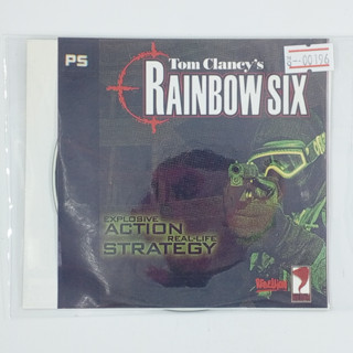 [00196] Tom Clancys Rainbow Six (US) แผ่นเกมก็อปปี้ PS1 แผ่นเกมปั๊มโรงงาน มือสองสภาพดี