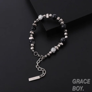 Graceboy | ** พร้อมส่ง  ** GB-B0020 กำไรข้อมือ ลูกปัดผสมชาร์มเงิน