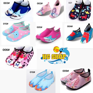 【พร้อมส่ง】รองเท้าว่ายน้ำเด็กกันลื่น รองเท้าหัดเดิ ถุงเท้าหัด…