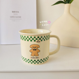 [พร้อมส่ง] 🐻 Green bear ceramic Cup แก้วเซรามิค แก้วน้ำ