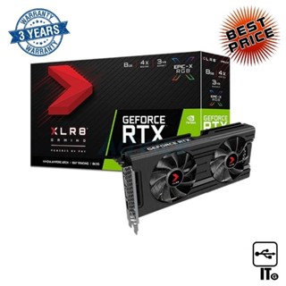 VGA PNY GEFORCE RTX 3050 XLR8 GAMING REVEL EPIC-X-8GB GDDR6 [VCG30508DFXPPB1] ประกัน 3Y การ์ดจอ