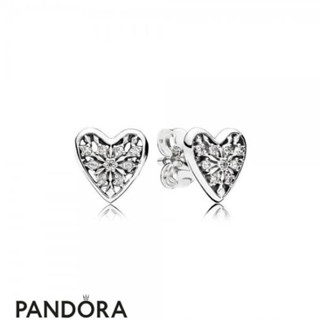 New✨ ต่างหู Pandora หัวใจ แท้ 💯% แถมกล่อง