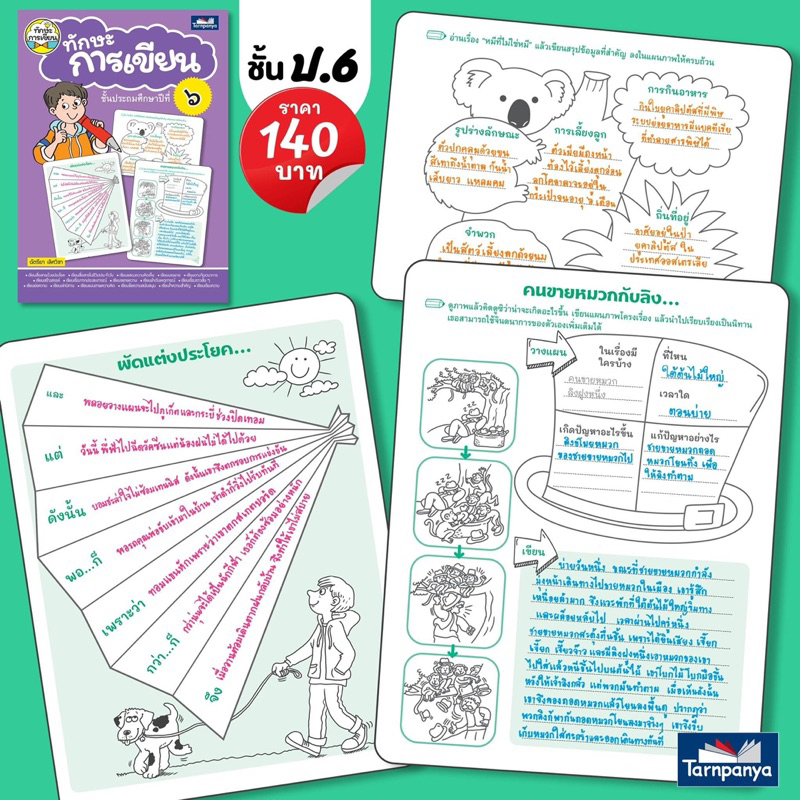 หนังสือเด็ก ทักษะการเขียน ป.1-6 #ธารปัญญา