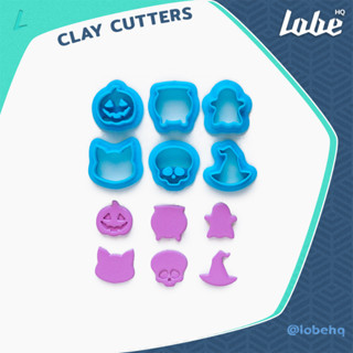 Halloween 6 Pack A (Size 19) Clay Cutter/ Clay Tools/ Polymer Clay Cutter/ แม่พิมพ์กดดินโพลิเมอร์ธีมฮัลโลวีนเซ็ท 6 ชิ้น