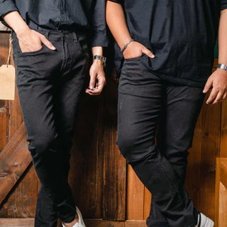 RAGA-918กางเกงยีนส์ดำฟอก(ผ้าซุปเปอร์แบล็คยืดพีชสกิน"โครตนุ่ม")ขายาวชาย