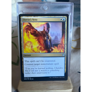 การ์ด MTG Dovin’s Veto Magic the Gathering EDH รุ่น War สภาพ Nm