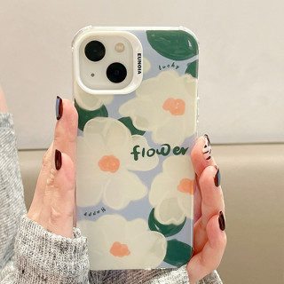 💎จัดส่งภายใน24ชม💎เคสไอโฟน สำหรับ for iPhone 11 13 14 Soft Case 12 Pro Max case ดอกไม้ ป้องกันการตก เคสโทรศัพท์