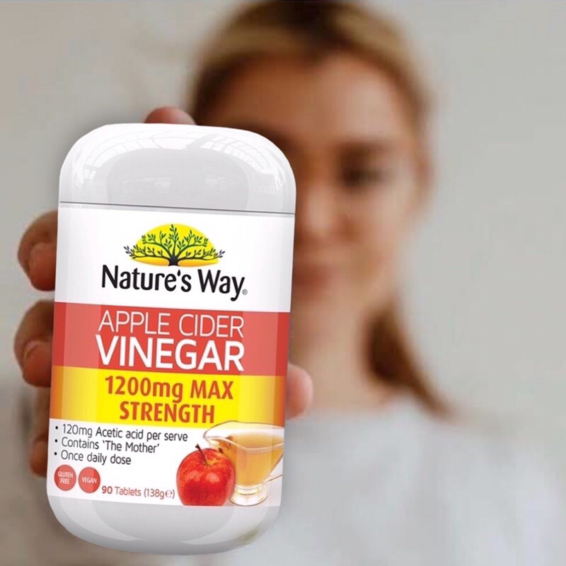 Nature’s way Apple cider Vinegar แอปเปิ้ลไชเดอร์เม็ด 90 เม็ด อ.ย. ไทย นำเข้าจากออสเตรเลีย