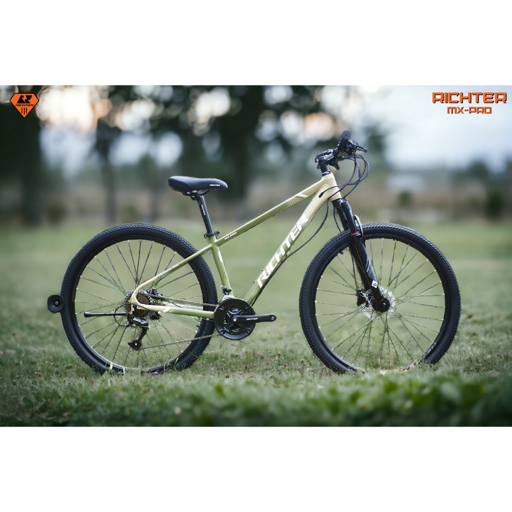 จักรยานเสือภูเขา Richter MX-Pro(NEW2023) 29นิ้ว ไฮดรอลิคดิสเบรค 27sp. แถมฟรีไฟหน้า-ท้าย (มีจัดส่งพร้อมขี่เป็นคัน 100%)