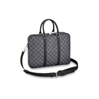 👜หลุยส์ วิตตอง Louis Vuitton Porte-documents Voyage Bag กระเป๋าเอกสารสำหรับผู้ชาย lv bag