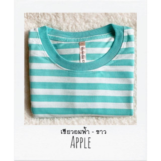 Freesizeอก38ยาว26นิ้ว เสื้อยืดลายขวาง ลายทาง แขนสั้น ชำระปลายทางได้