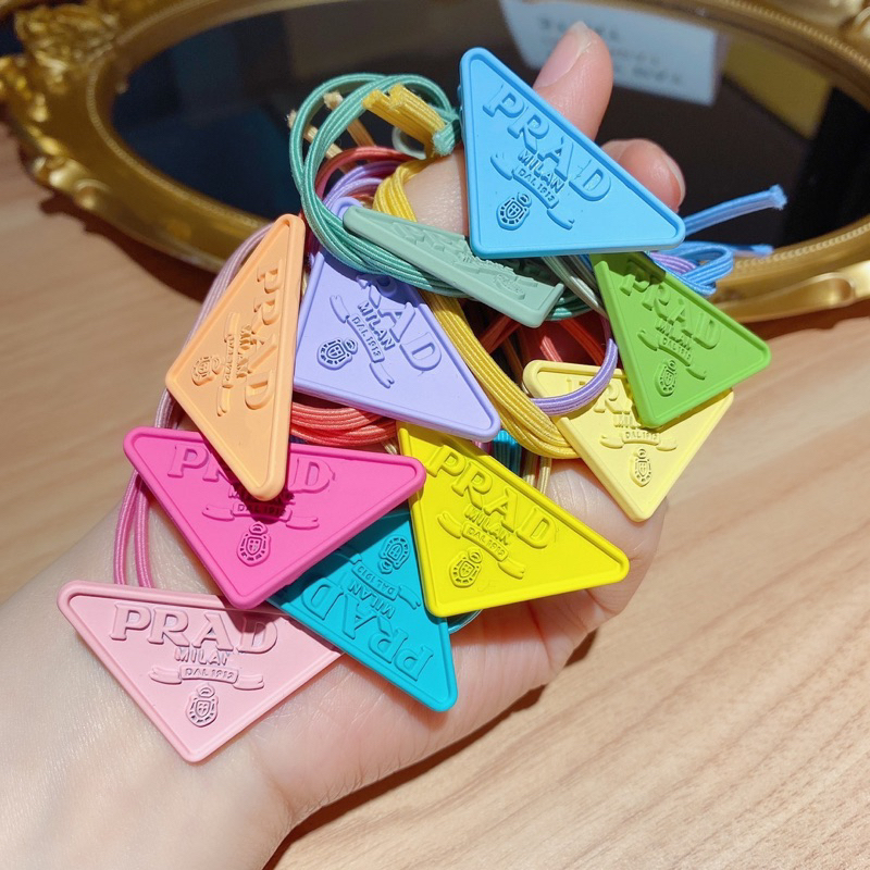 ยางรัดผมลายตัวอักษรPrDaระดับไฮเอนด์เครื่องประดับ