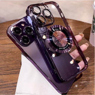 (ส่งทันที) PC งานหรู รุ่น 15 ชาร์จได้ เคสแม่เหล็ก สําหรับ iPHONE 15 15Pro 15Promax 15Plus 14 14Pro 14Promax 006