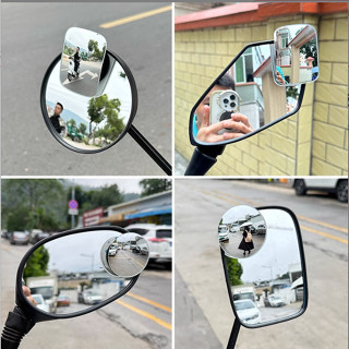 กระจกมองมุมอับ มอเตอร์ไซค์ รถยนต์  เลนส์เสริมติดกระจก ทรงกลม…