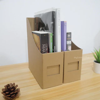 (สั่งขั้นต่ำ 5 ใบ) กล่องใส่เอกสารพับได้ 1 ช่อง กล่องกระดาษลูกฟูก (Size 9x24x28cm ) กระดาษหนา 3 ชั้นหนาพิเศษ Glomboxthai