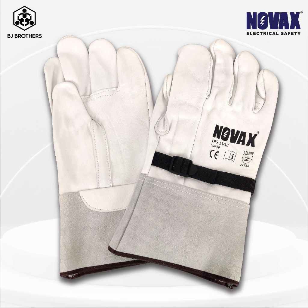 ถุงมือสวมทับป้องกันไฟฟ้า NOVAX (Class3-4) ยาว 13 นิ้ว ♦️ ของแท้ 100% คุณภาพสูงขนาดพอดีกับถุงมือกันไฟ