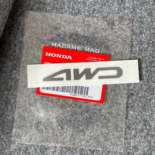 แท้ศูนย์ 💯% สติ๊กเกอร์ Honda Crv 4WD (ER-75723-SWA-A01)