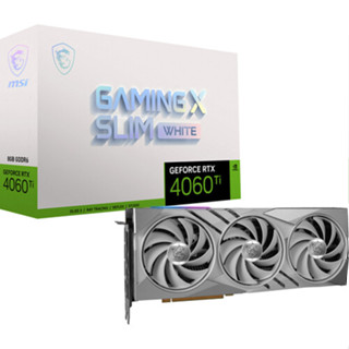 MSI GeForce RTX 4060 Ti GAMING X SLIM WHITE 16G GDDR6 รับประกัน 3ปี ศูนย์ไทย