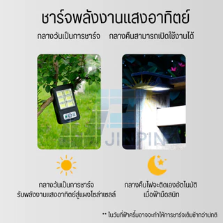ไฟโซลาเซลล์ แบบหนีบ มีระบบเซ็นเซอร์ คนเดินผ่านไฟสว่าง เม็ดไฟ 6ช่อง ไฟพลังงานแสงอาทิตย์