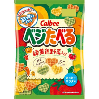 Calbee Sapporo Potato  Veggie Taberu : ผัก 3 สี ไม่มีผงชูรส