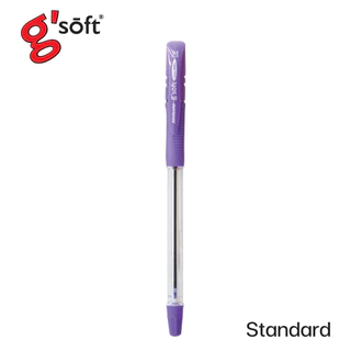 ปากกา ปากกาลูกลื่นเจล (Oil Gel) G'soft Standard 0.5mm (1ด้าม) ด้ามคละสี