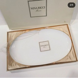 Nina ricci จานถาดทรงยาว