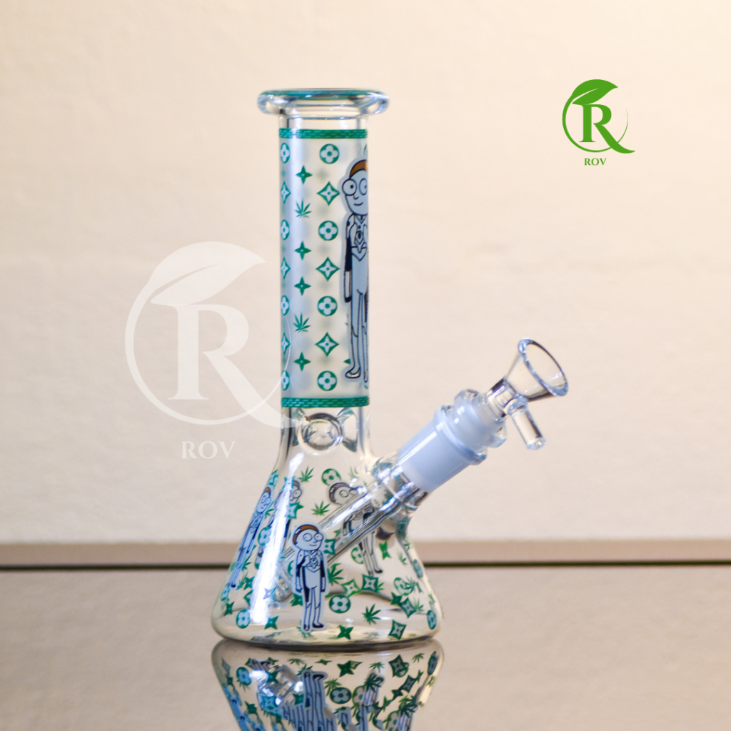 (ส่งจากไทย) บ้องแก้วพร้อมหลอดและโจ๋14mm สูง20cm