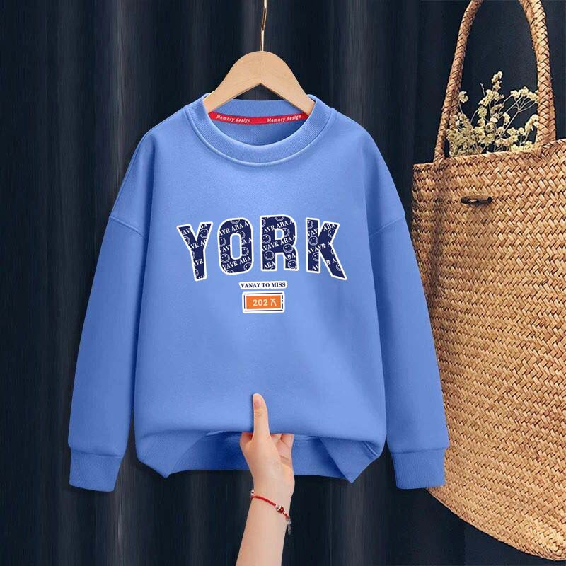 J-661-O เสื้อแขนยาวเด็กคอกลมน่ารัก เสื้อสเวตเตอร์เด็ก ส่ง ทั่วไทย