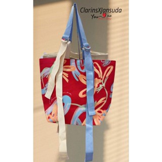 **รวมกระเป๋าClarins Shopping Bag ,Lancome Bagผ้าดี ลายพิมพ์สวยชัด**