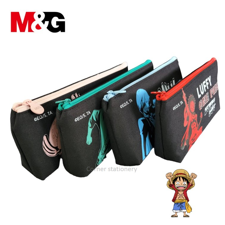 กระเป๋าดินสอ one piece ผ้าแคนวาส ตรา M&G รุ่น QPB932AD ขนาด 9×22.5 ซม.ลายวันพีช 4 แบบ (4 สี) กระเป๋าดินสอผ้าวันพีช ราคา ถูกที่สุด ดีลบีเคเค แกลเลอรีภาพที่ 2