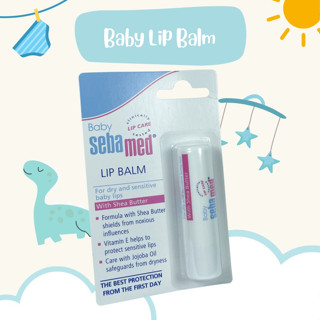 Sebamed Baby Lip 1 แท่ง ซีบาเมด ลิปบาล์ม ลิปมัน เบบี้ ซีบาเมด ลิปมันเด็ก ขนาด 4.8 กรัม 1 แท่ง