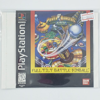 [00081] Power Rangers Zeo : Full Tilt Battle Pinball (US) แผ่นเกมก็อปปี้ PS1 แผ่นเกมปั๊มโรงงาน มือสองสภาพดี