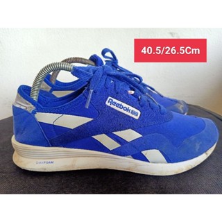 Reebok Size 40.5 ยาว 26.5 Cm  รองเท้ามือสอง เท้าเล็ก  หนัง แฟชั่น ลำลอง ทำงาน