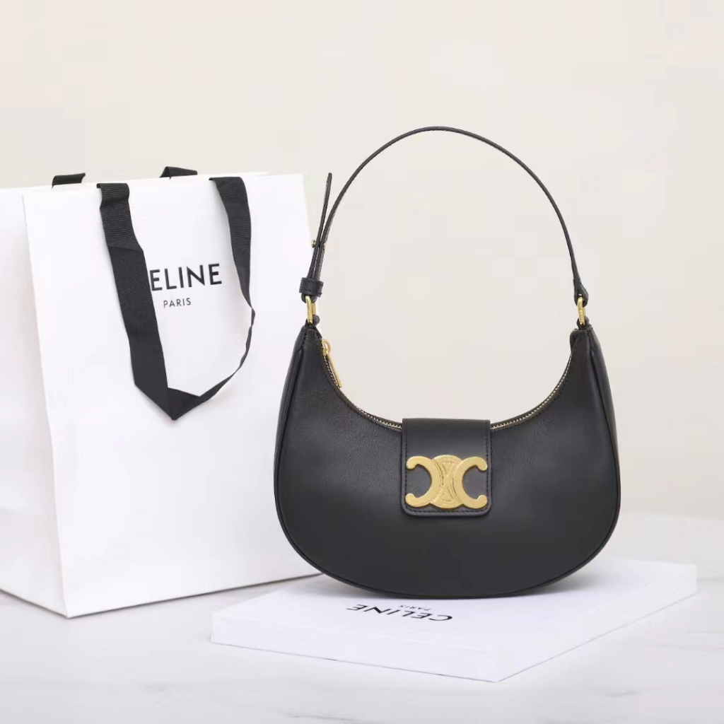 The new 100%genuine/Celine Ava Triomphe Back Craft Pacific Handbag
