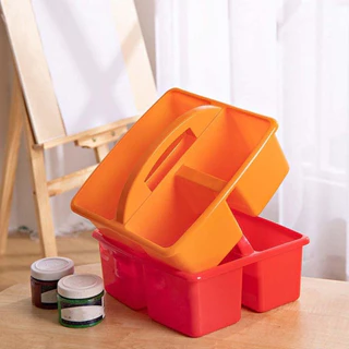 กล่องใส่พู่กัน กล่องจัดระเบียบ มีหูหิ้ว ! Storage Box Sensory Play Lookmaebaby