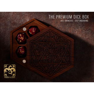 The Dice Ornament Dice Box | Premium DnD Dice Box | D&amp;D Dice Box | Dice Vault | Dice Storage Tray for MTG RPG Gaming