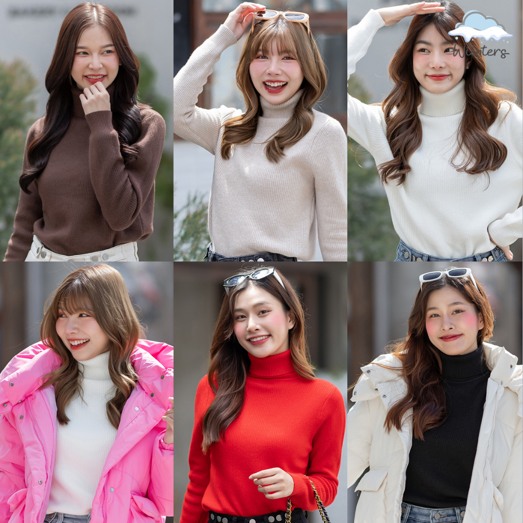 [ Anastasia Turtleneck ] 7 สี I​ เสื้อไหมพรมคอเต่า เสื้อคอเต่าบุขน