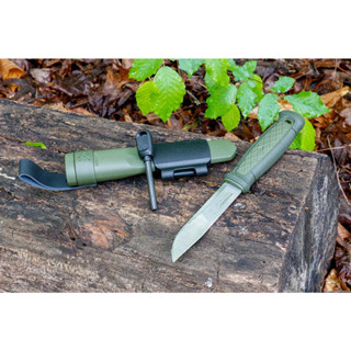 Morakniv Kansbol With Survival Kit (S) มีดพกพา มีดยอดนิยม สแตนเลส มาพร้อมแท่งจุดไฟและหินลับมีด by Jeep Camping