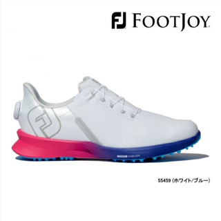 รองเท้ากอล์ฟ ผู้ชาย Footjoy Fuel Sport Extra Wide BOA Waterproof 55459 White Pink Blue