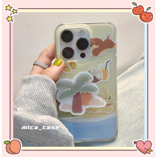 🐱‍🐉จัดส่งภายใน 24 ชม🌹 เคสไอโฟน 11 12 13 14 Pro Max ฤดูร้อน มหาสมุทร ความนิยม แฟชั่น เรียบง่าย Case for iPhone ผลิตภัณฑ์ร