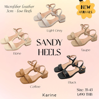 New Arrivals ! KARINE รุ่น Sandy Heels รัดส้น Low-heels 3cm