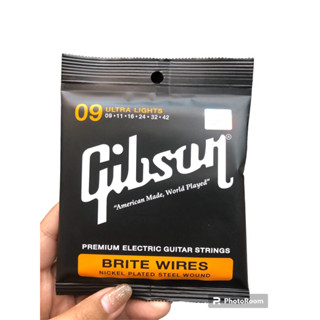 สายกีตาร์ไฟฟ้า Gibson ของแท้ USA Brite Wires เบอร์ 9