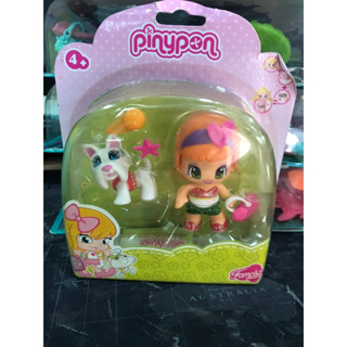 Little Girl Pinypon Famosa Sweets Set Beige Combo with Dog