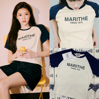 👕Marithe - W Classic Logo Tee เสื้อยืดสุดฮิตที่สุดในตอนนี้ คนตามหาเยอะมาก เนื้อผ้าดีมาก