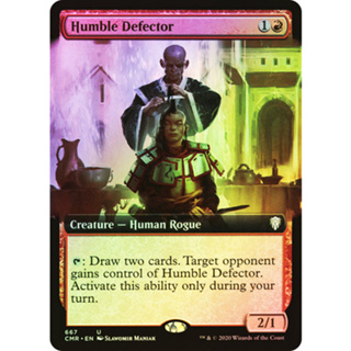 [MTG] Humble Defector (Extended Art) [CMR] [RED] [UNCOM] [FOIL] [ENG] (การ์ดเมจิค / Magic the Gathering)