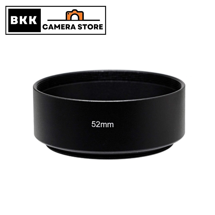 Hood โลหะ ตัวฮูด ยาว 2 CM ใส่เลนส์ได้ทุกรุ่นที่หน้าเลนส์ขนาด 52mm